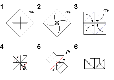 Схемы оригами. Пароход