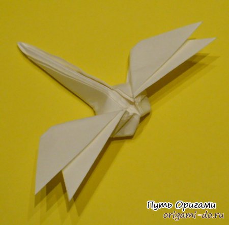 Как сделать оригами стрекозу