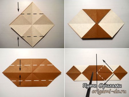 Книжная закладка котенок в стиле оригами