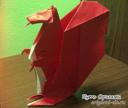 Оригами видео по сборке белки