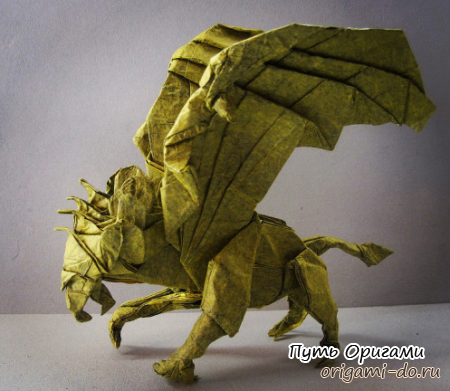 Оригами грифон – мистическое существо от Kade Chan
