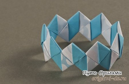 Оригами браслет для модниц
